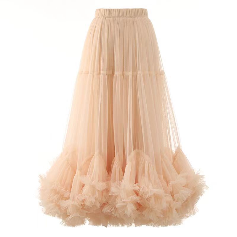 Fairy Designed Ruffled A Line Skirts for Women