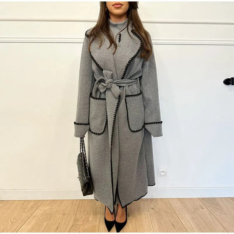 Fashion Winter Long Sleeves Woolen Coats