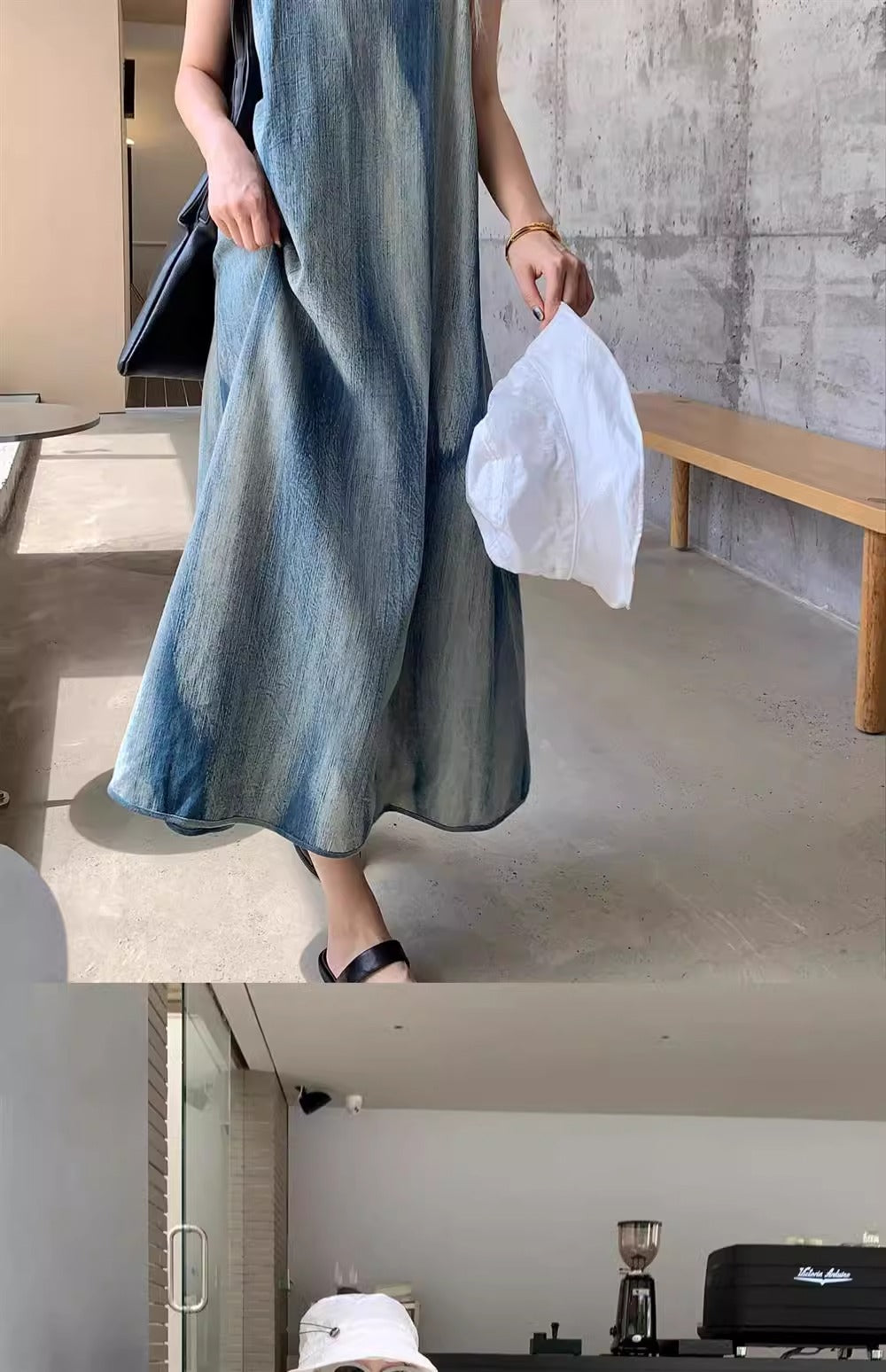 Retro Tie-Dye Strap Dress – Summer Loose Boho Beach Maxi Dress for Vacation