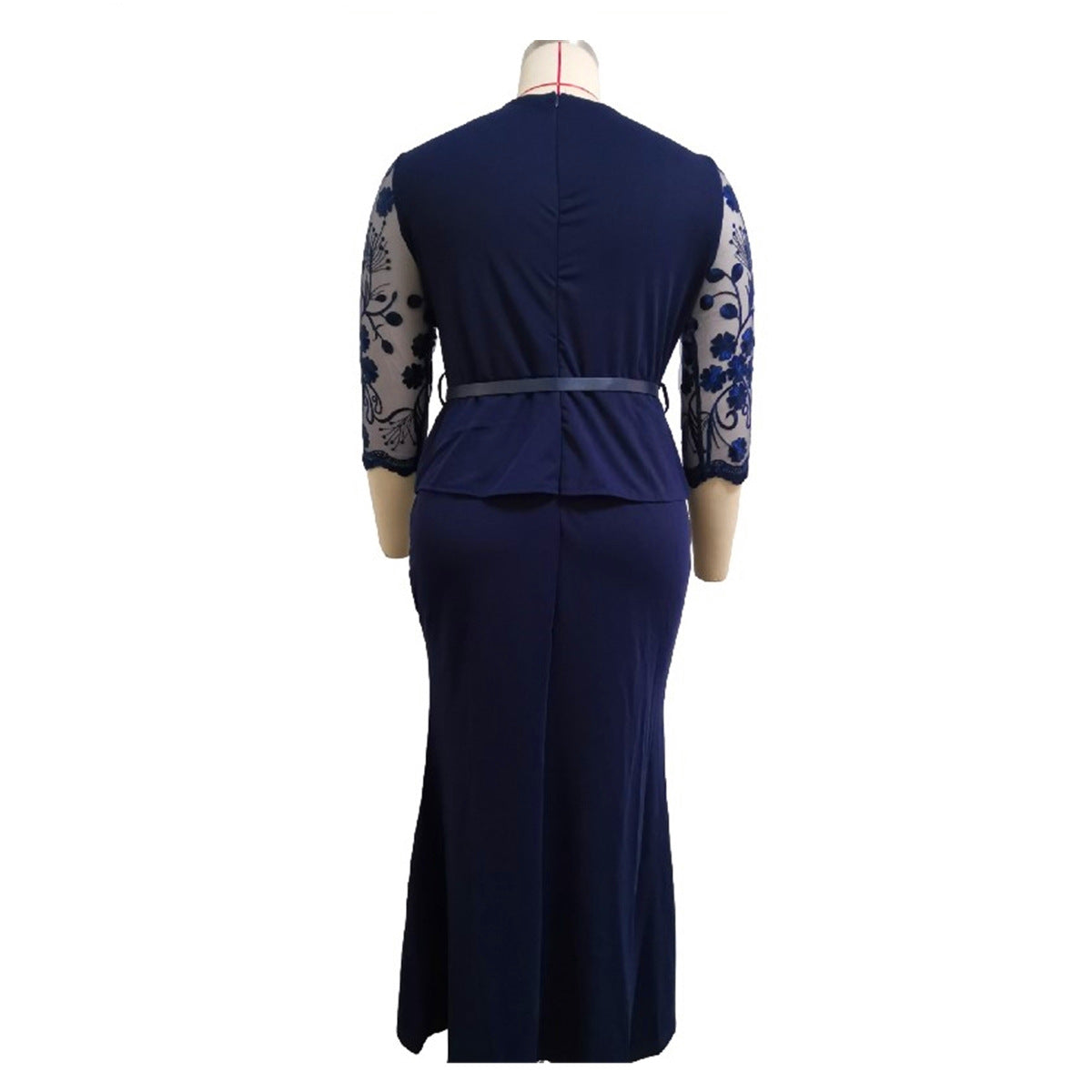 Extra Plus Size Lace Spliced Maxi Dress