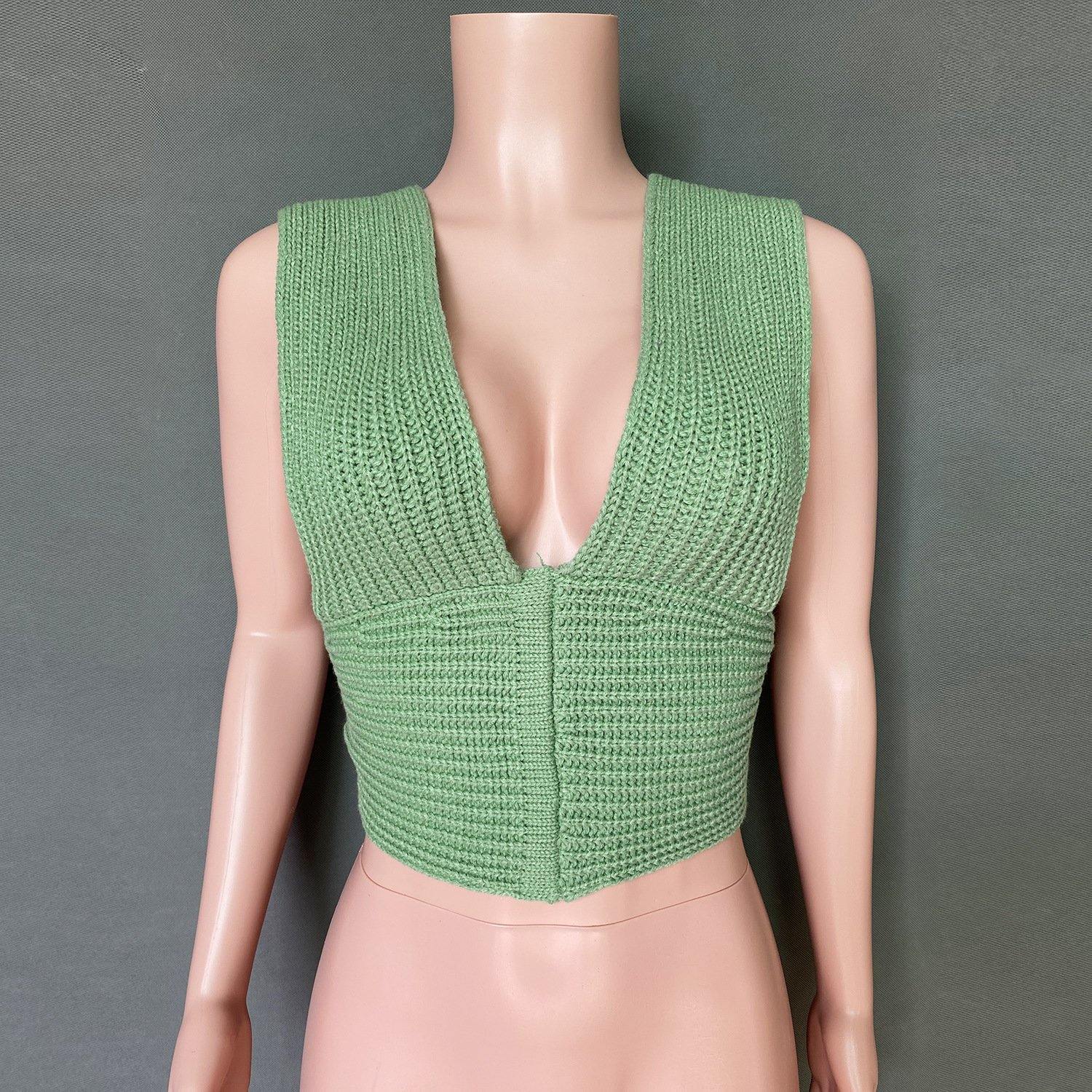 DIY Knitting Bangdage Tops-STYLEGOING