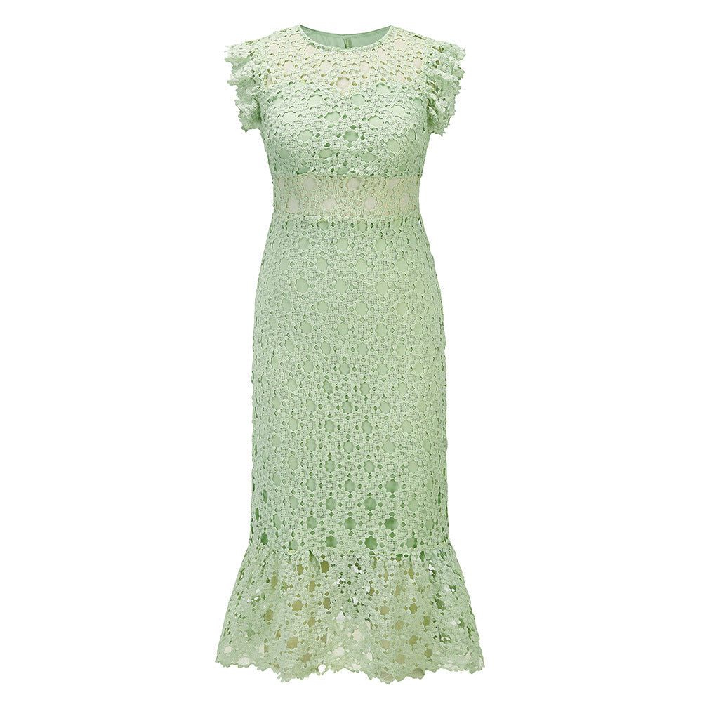 Sexy Lace Bodycon Party Dresses for Women-Dresses-Light Green-S-Free Shipping at meselling99