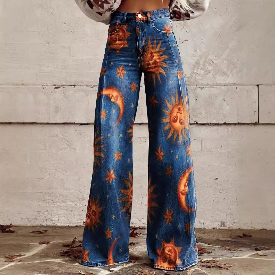 Plus Size Women's Flared Jeans