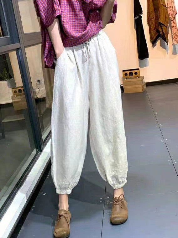 Women's Linen-Cotton Casual Pants