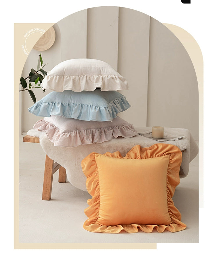 Reversible Flannel Lumbar Pillow Cover Inner