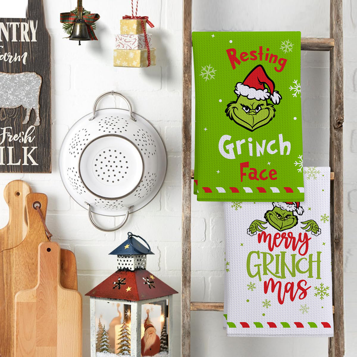Grinch Christmas Kitchen Towel
