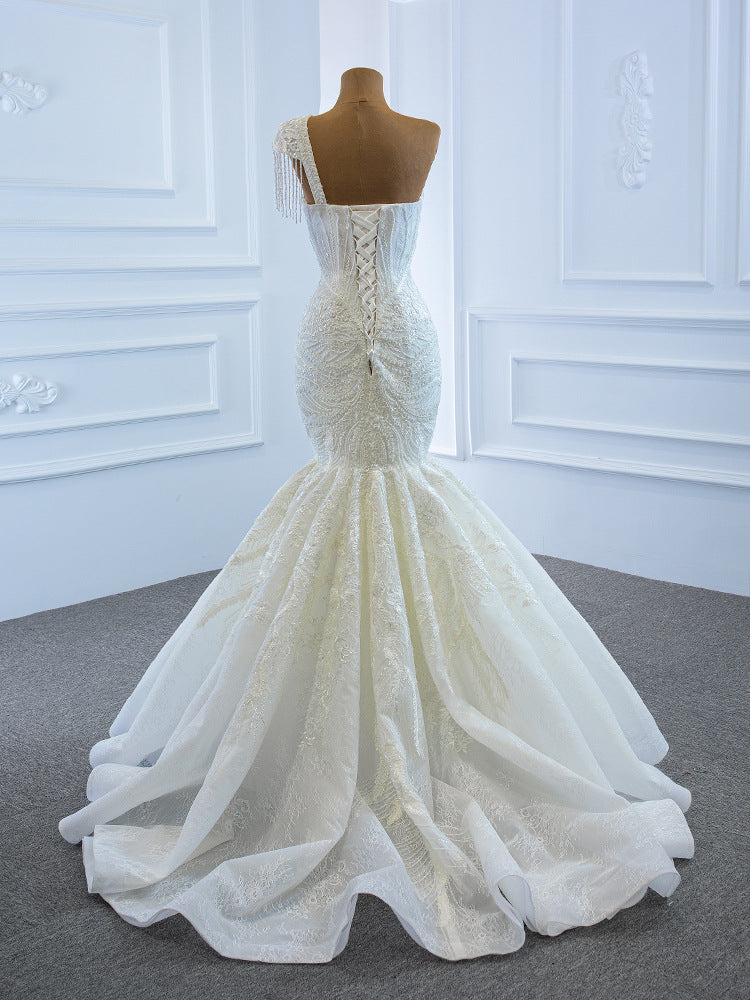 Sexy One Shoulder Mermaid Wedding Dresses