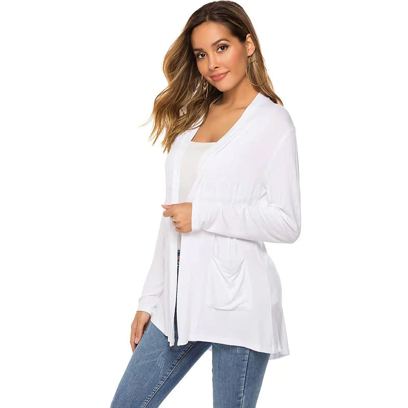 Summer Long Sleeves Women Cardigan Coats
