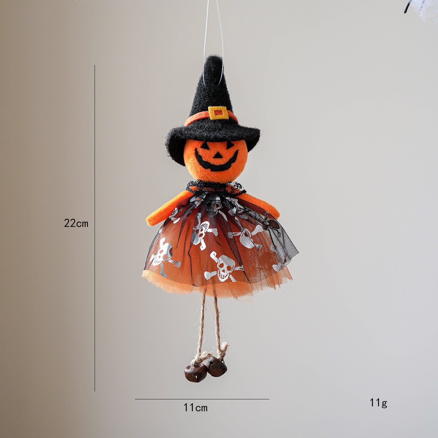 Halloween Decorations - Pumpkin, Ghost, Witch Figurine Hanging Ornaments