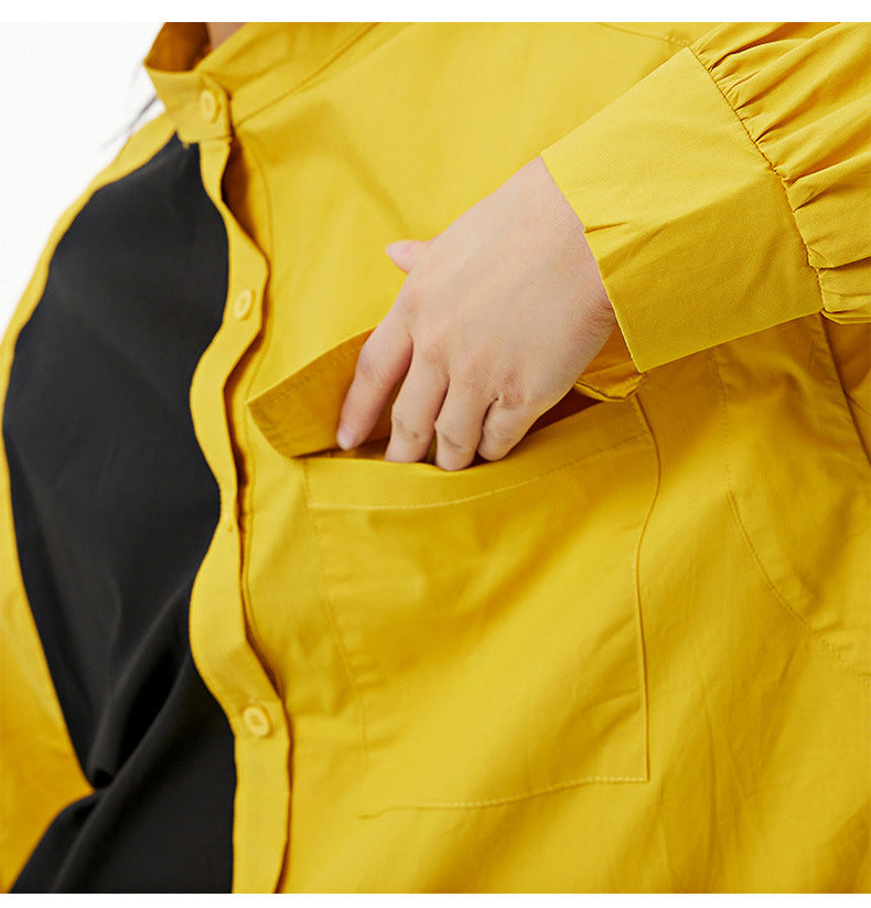 Classy Plus Sizes Women Shirt Dresses-Dresses-Free Shipping at meselling99