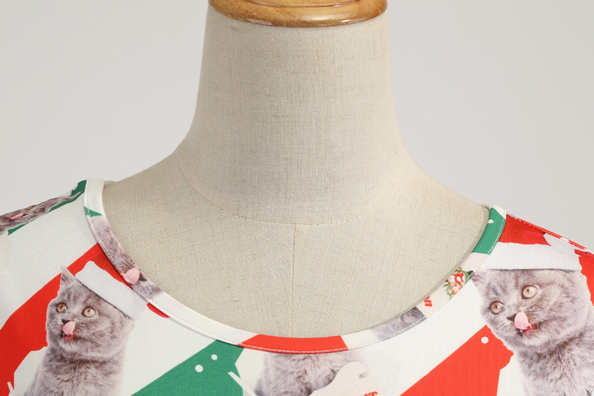 Christmas Floral A-Line Swing Dress