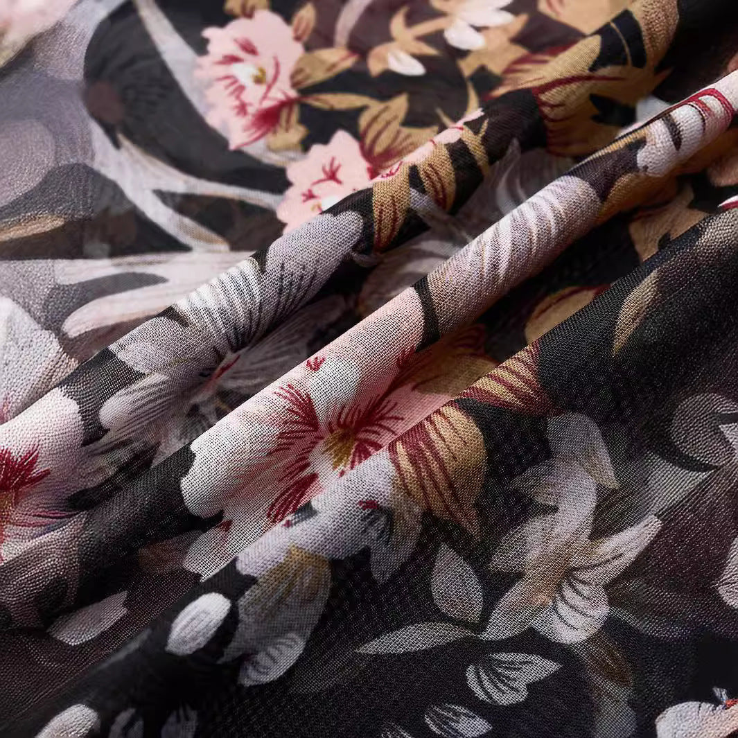 Women's Sheer See-Through Chiffon Blouse