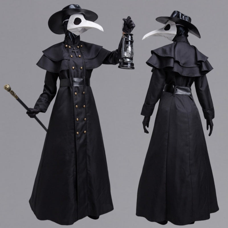 Halloween Medieval Steampunk Plague Doctor Costume for Adults