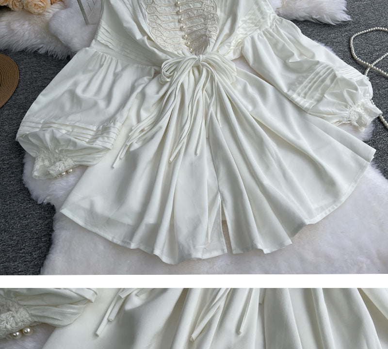 Royal-Inspired Doll Collar Dress