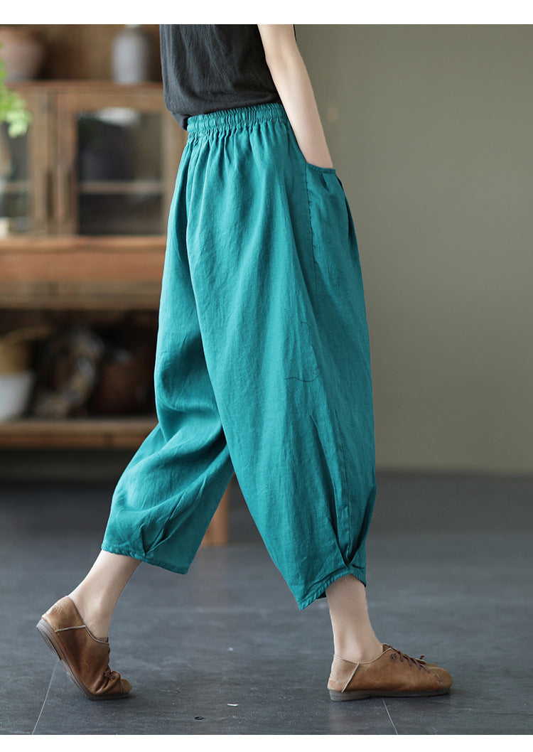 Women's Summer Vintage Linen Pants