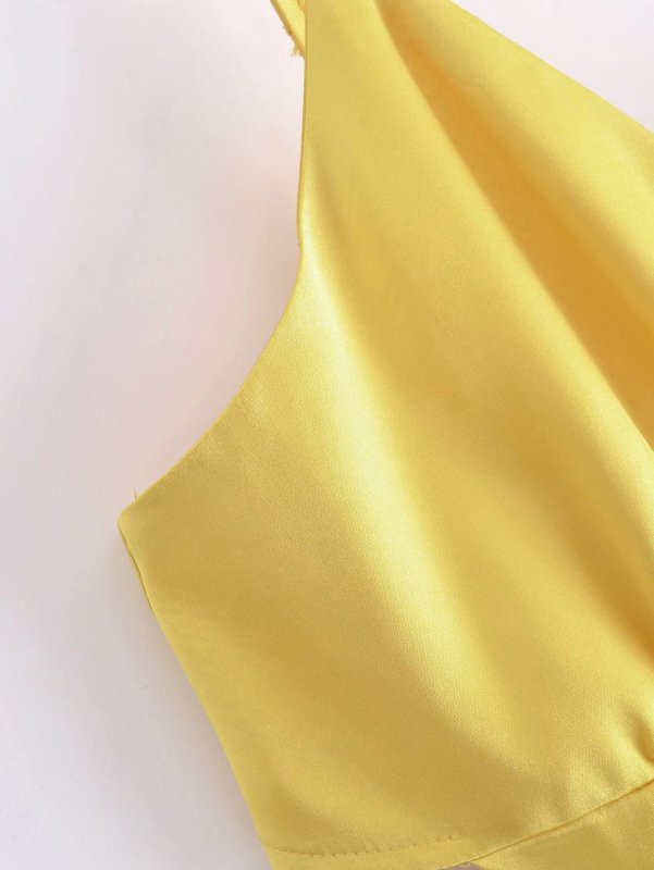 Marielle Satin Plunge Maxi Dress