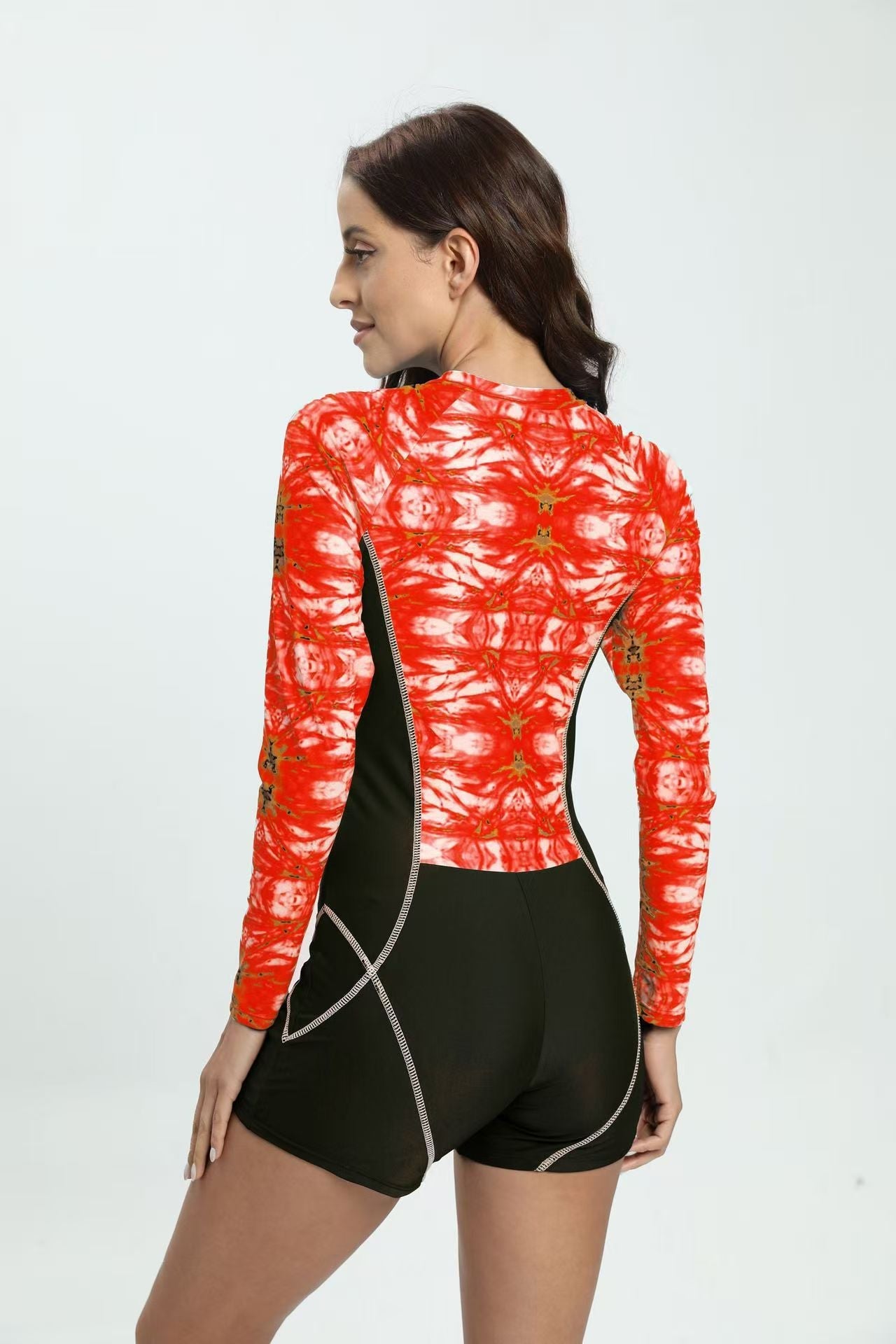 Long Sleeve Zip-Up Rash Guard Wetsuit