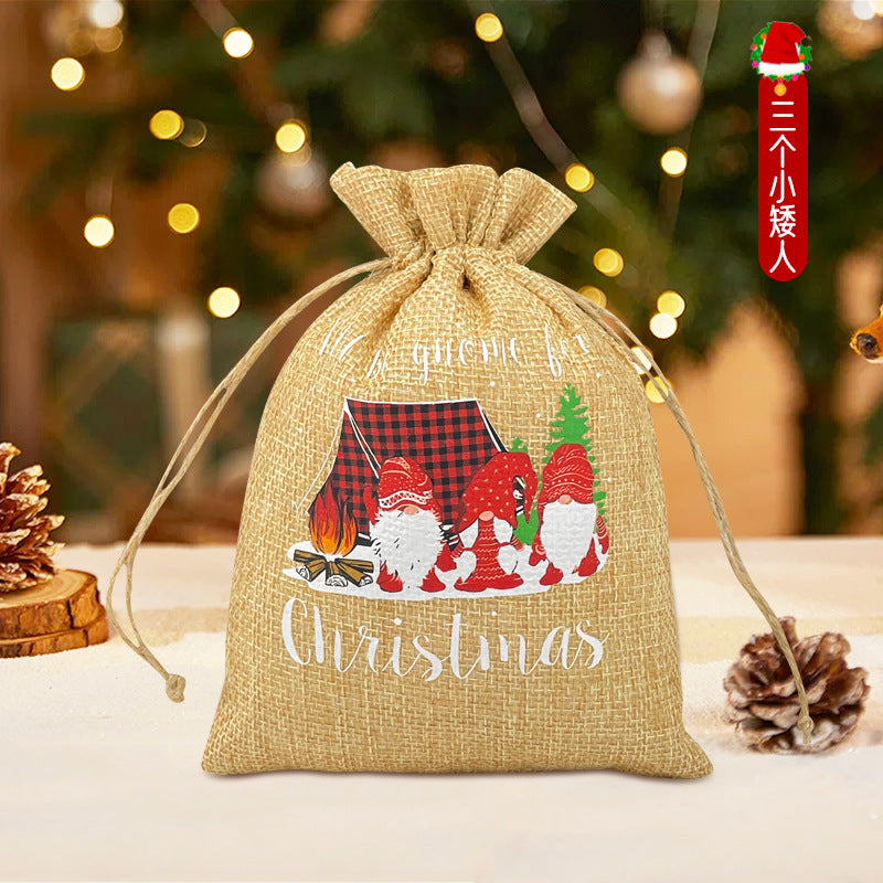 Christmas Drawstring Gift Bag for Apples 24pcs/Set