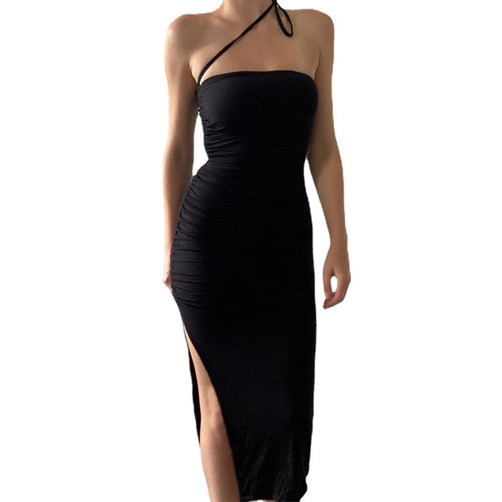 Sexy Strapless Drawstring Sheath Dresses-Dresses-Free Shipping at meselling99
