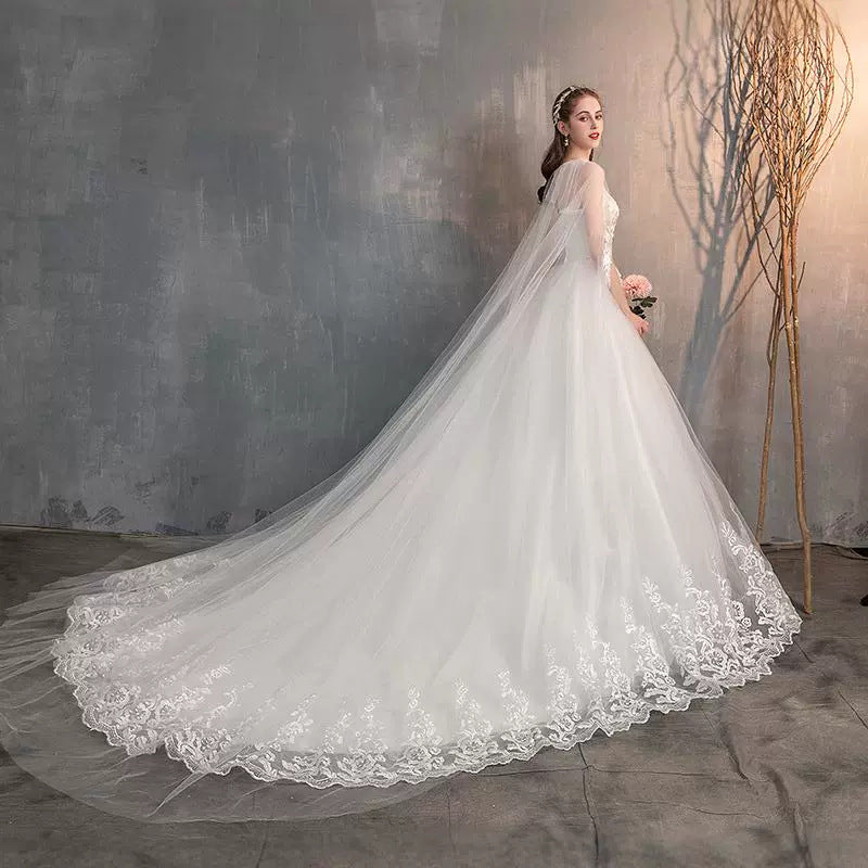 Fairly Princess Train Wedding Dresses
