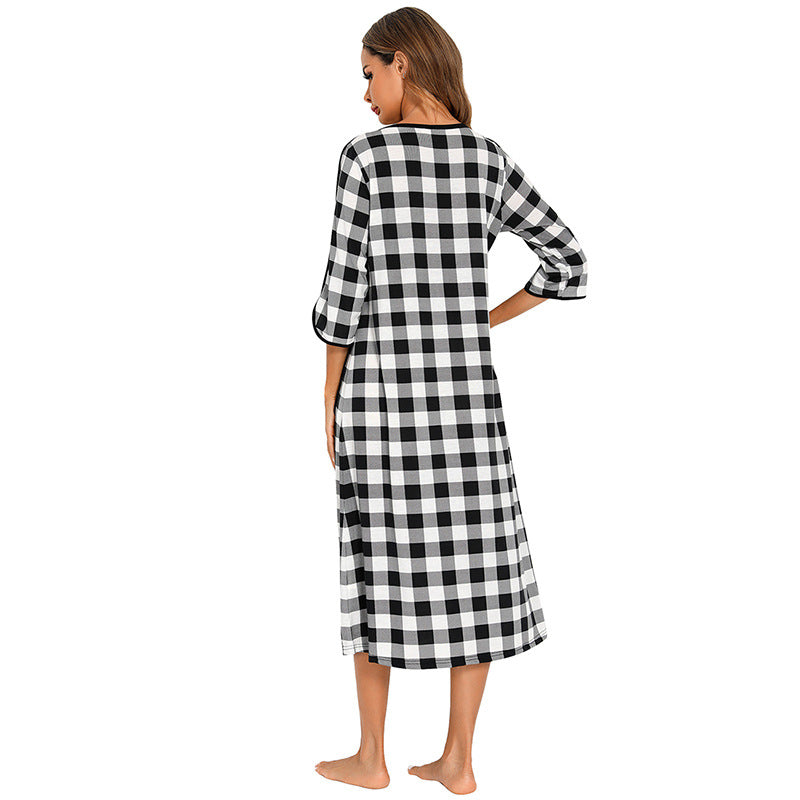 Casual Comfortable Plus Sizes Long Nightgown