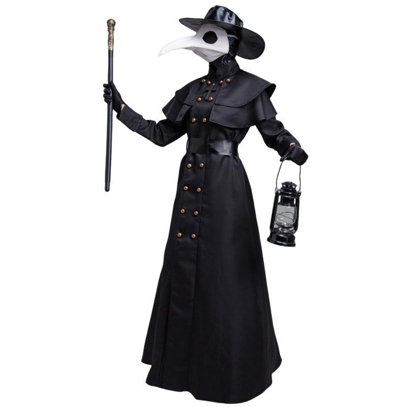 Halloween Medieval Steampunk Plague Doctor Costume for Adults