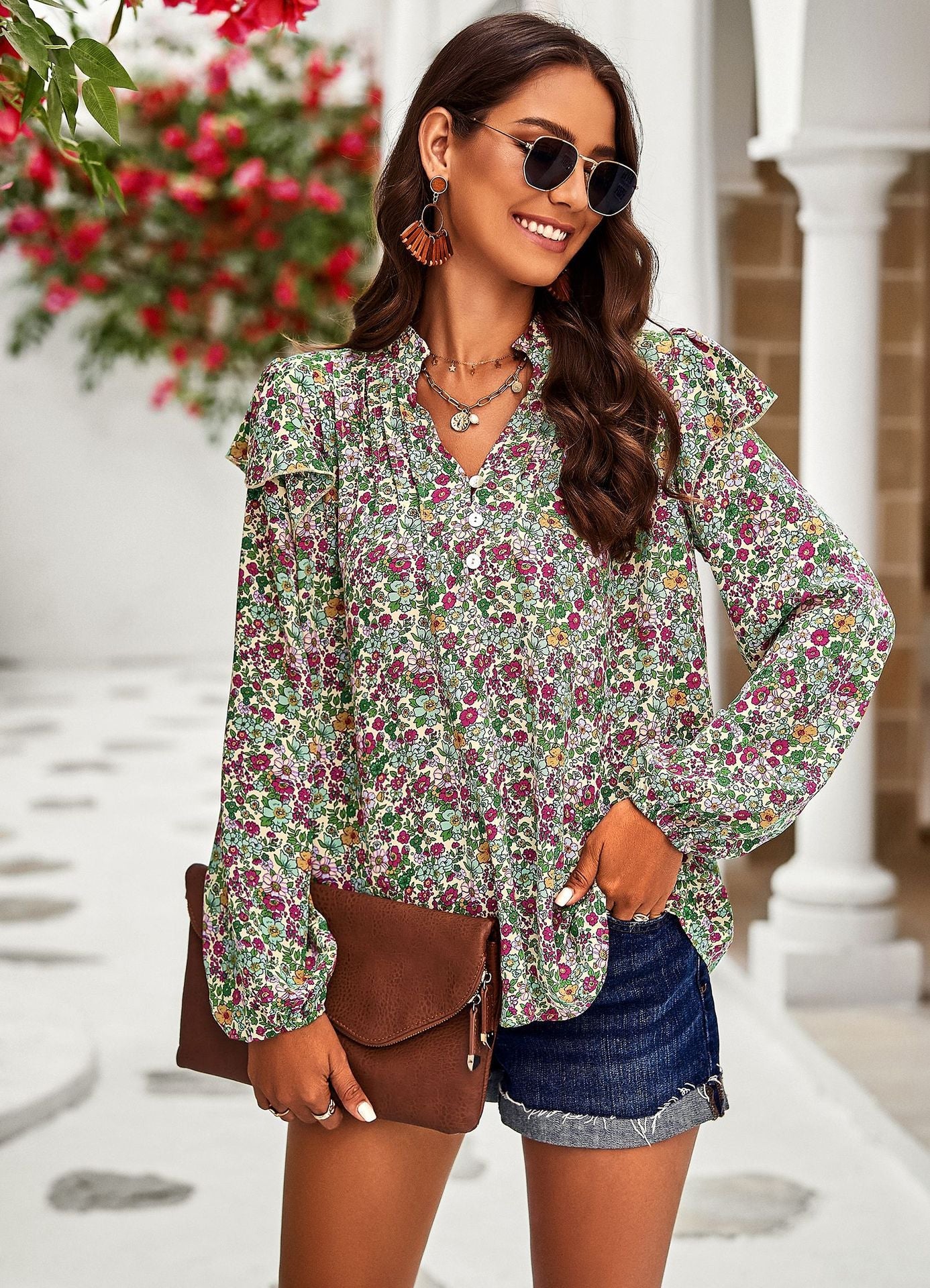 Casual Long Sleeves Blouses