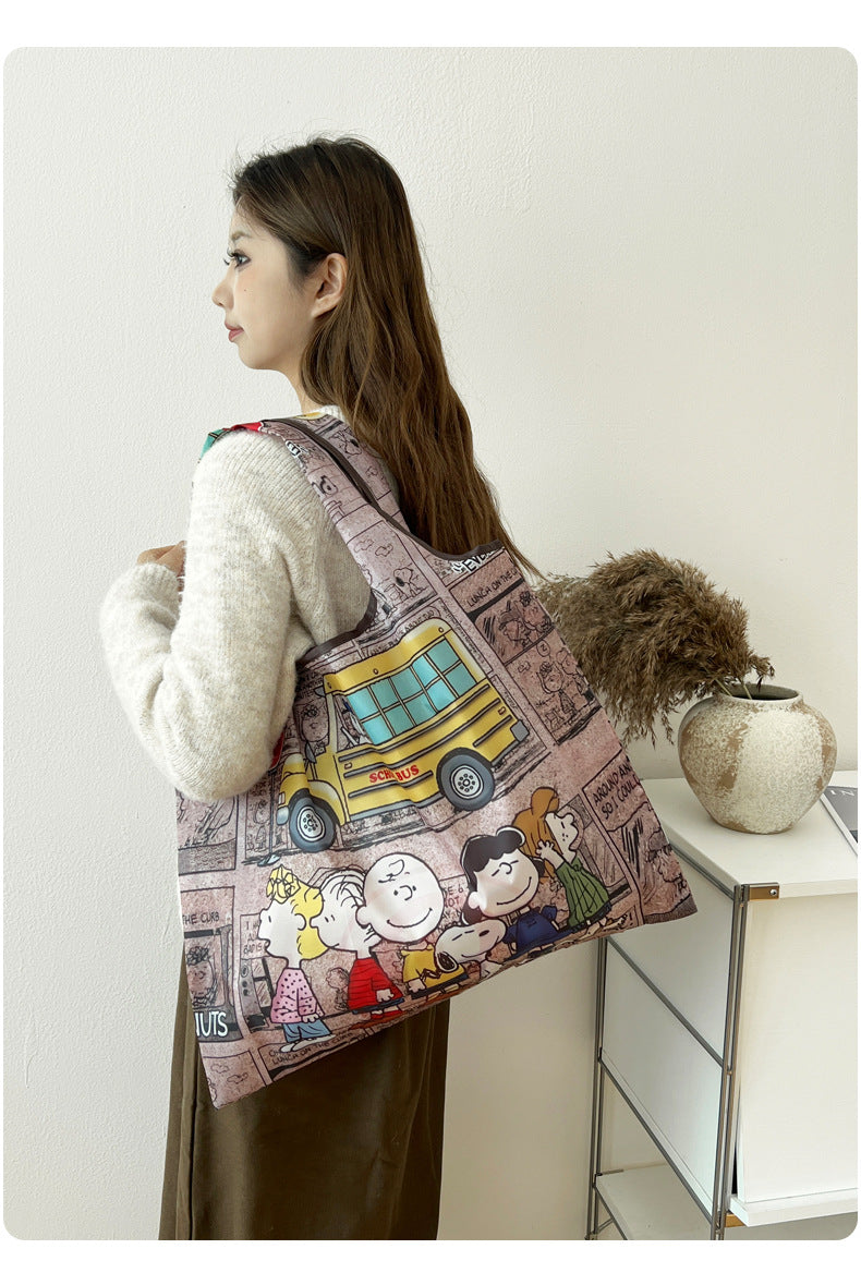 Cute Cartoon Foldable Shopping Bag