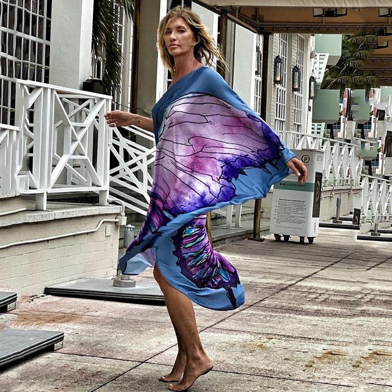 Women Summer One Shoudler Long Dresses-STYLEGOING