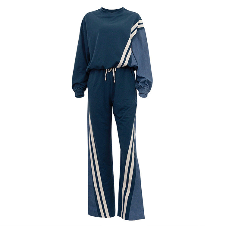 Women's Color-Block Sweatsuit Set