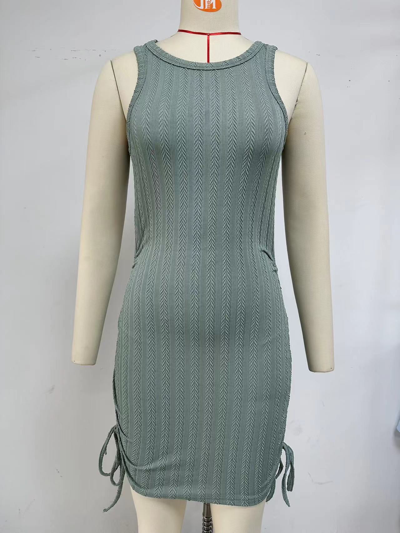 Casual Summer Sleeveless Tank Top Mini Dresses