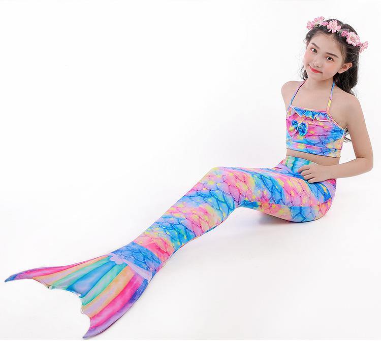 Grils Summer Mermaid Dress&Bikini-STYLEGOING