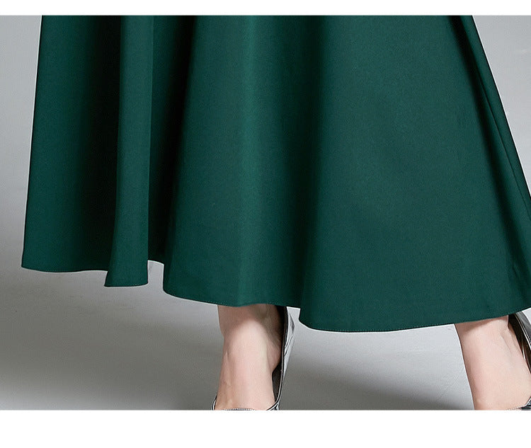 Vintage Elegant Dark Green Belt Long Dresses--Free Shipping at meselling99