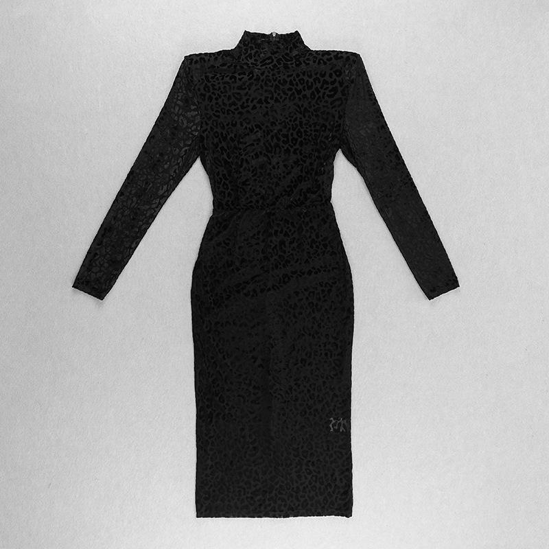 Vintage Leopard Purple Elastic Sexy Party Dresses-Dresses-Free Shipping at meselling99