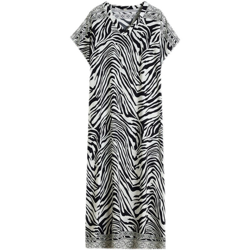 Summer Zebra Design Long Dresses-Dresses-The same as picture-One Size-Free Shipping at meselling99