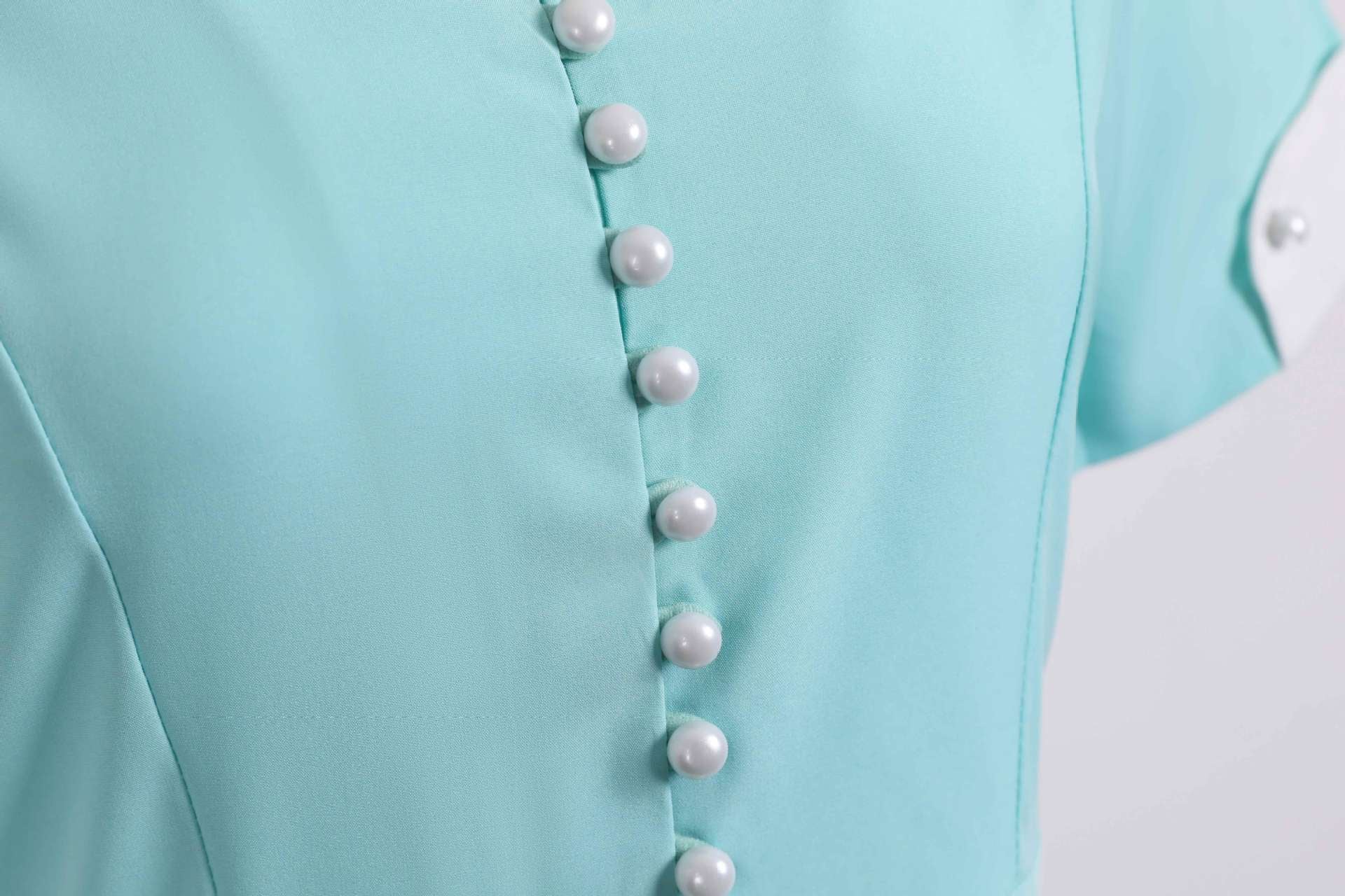 Retro Audrey Hepburn Style Summer Short Sleeve Dress