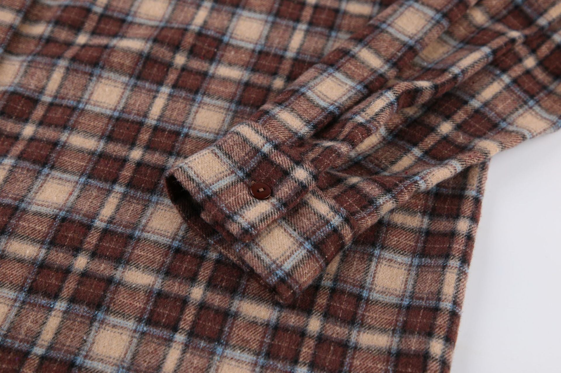 Designed Vintage Long Sleeves Plaid Shirts