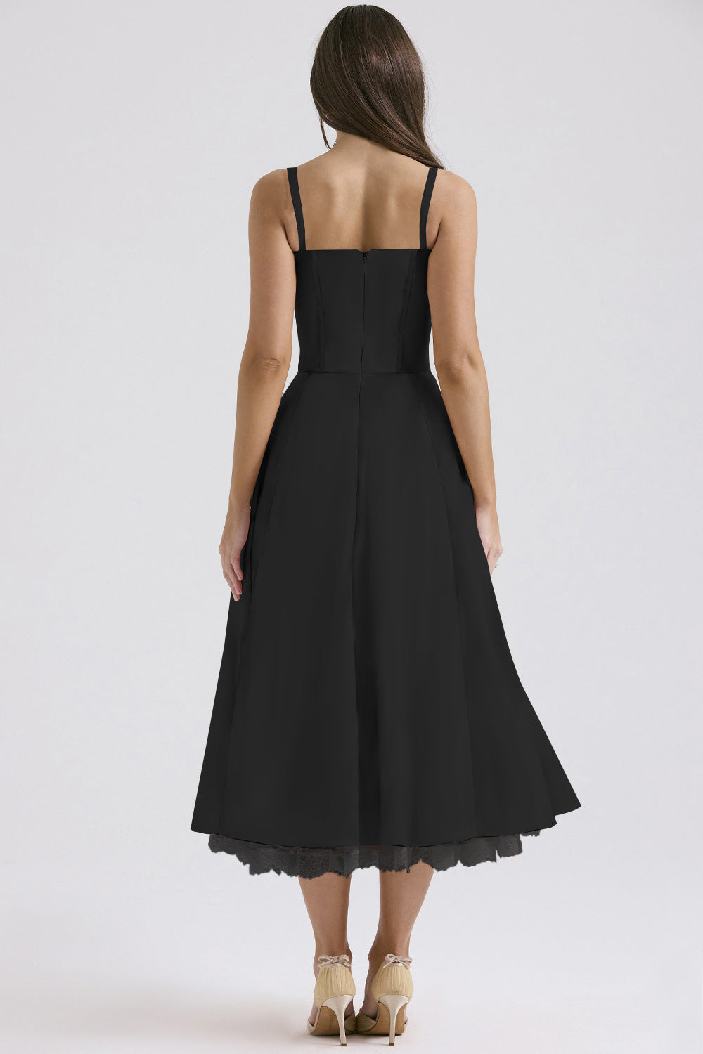 Elegant Floral Print French Summer Dress