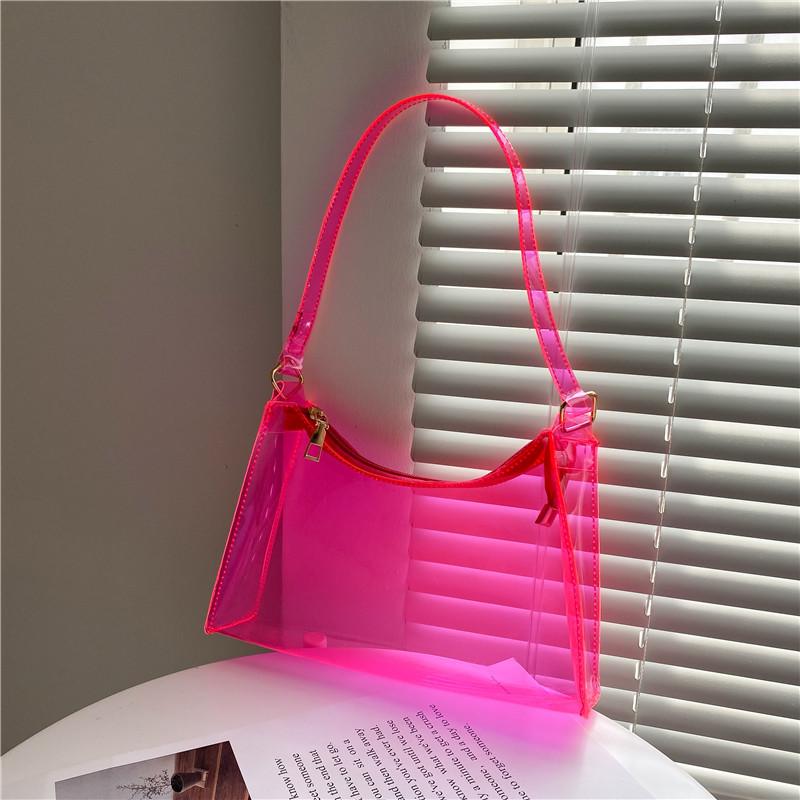 Fashion Summer Trasparent Jelly Handbags-STYLEGOING