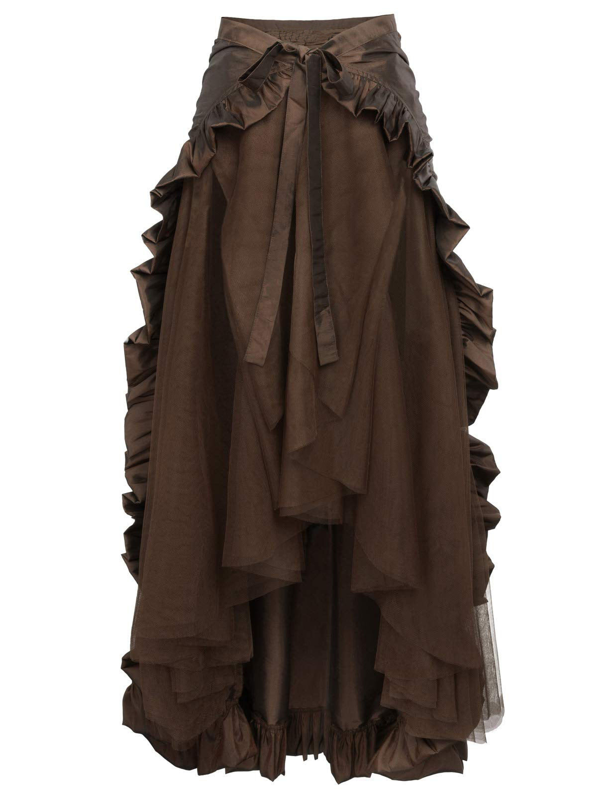 Plus Size Vintage Gothic Asymmetrical Waist-Cut Skirt