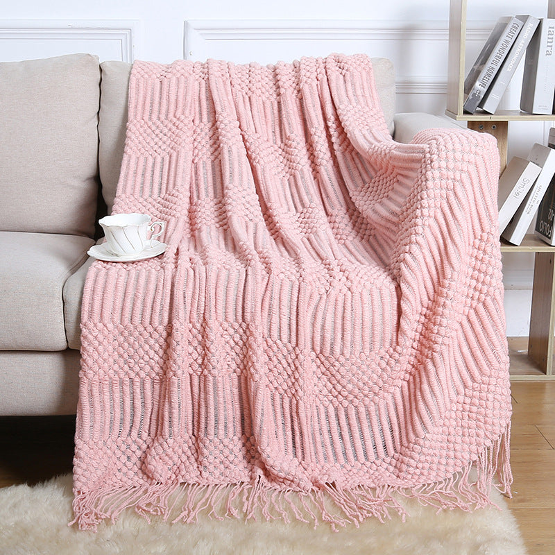 Boho Fringe Sofa Blanket