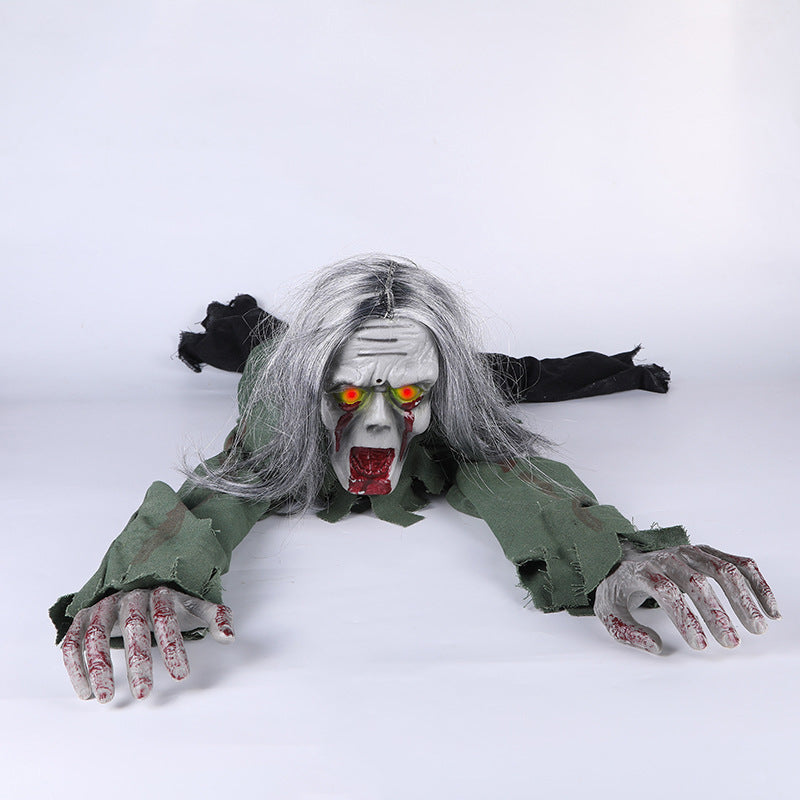 Voice-Activated Crawling Ghost Halloween Prop