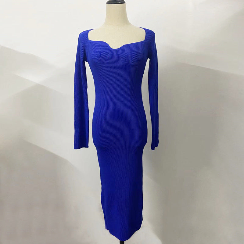 Sexy Sheath Knitted Dresses-Dresses-Free Shipping at meselling99