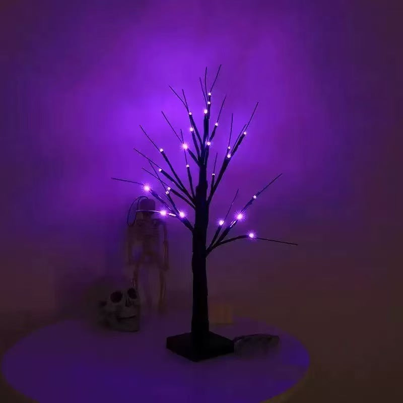 Halloween Purple LED Birch Tree Lights