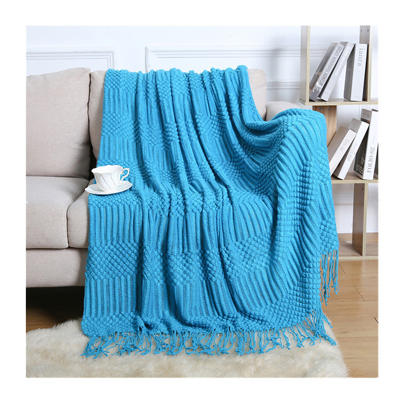 Boho Fringe Sofa Blanket