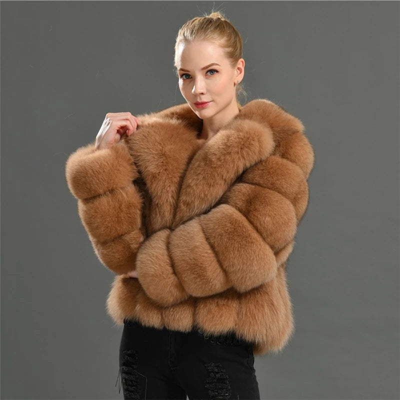 Fashion Artificial Fur Winter Short Coats for Women