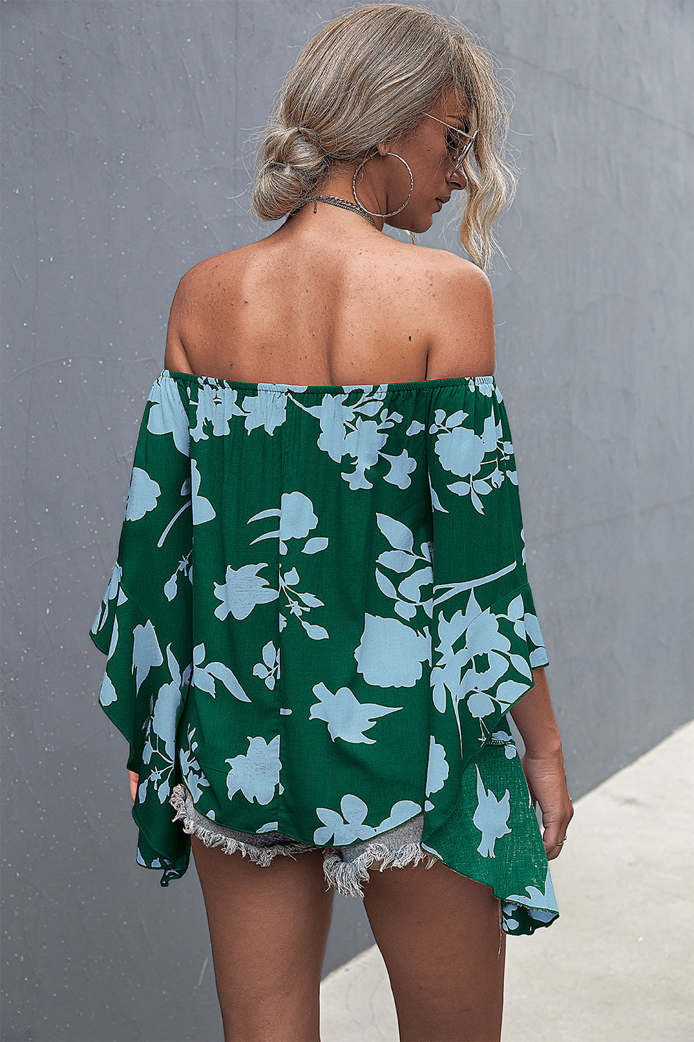 Sexy Off The Shoulder Trumpet Women Blouses