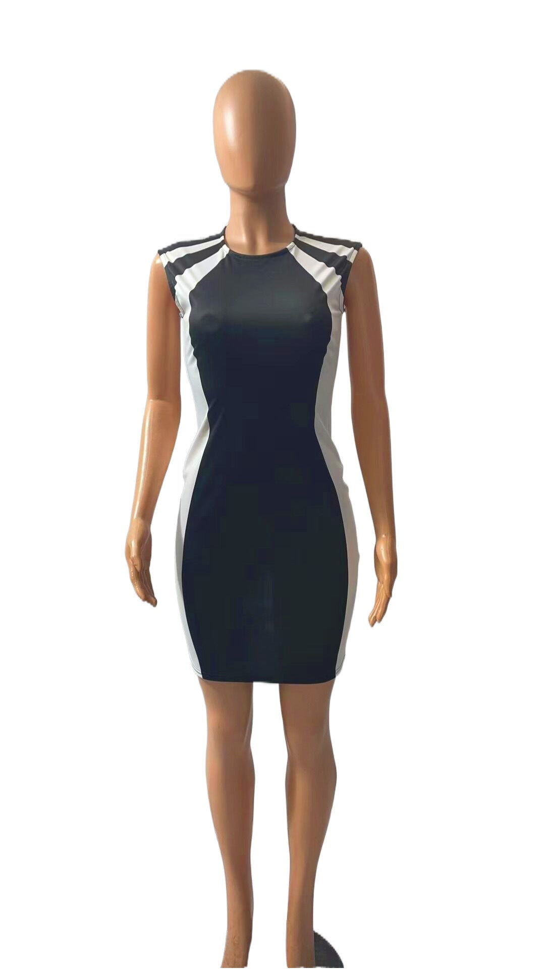 Sexy Round Neck Sleeveless Mini Sheath Dresses