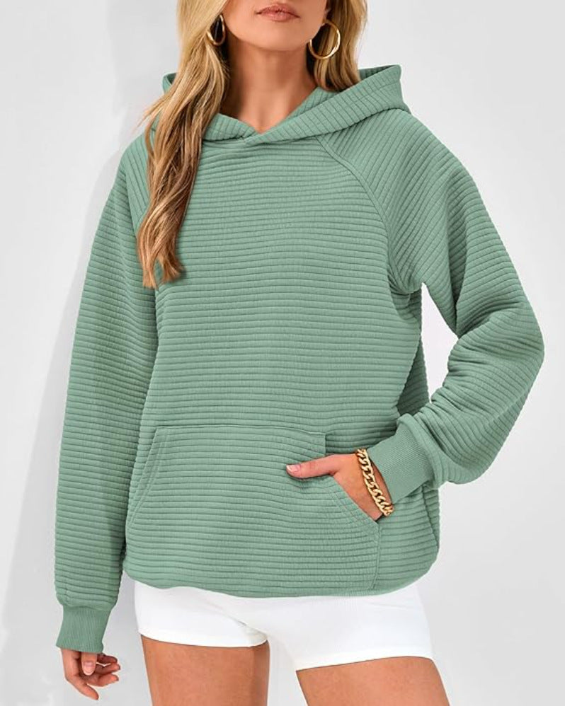 Fashion Long Sleeves Pockets Hoodies