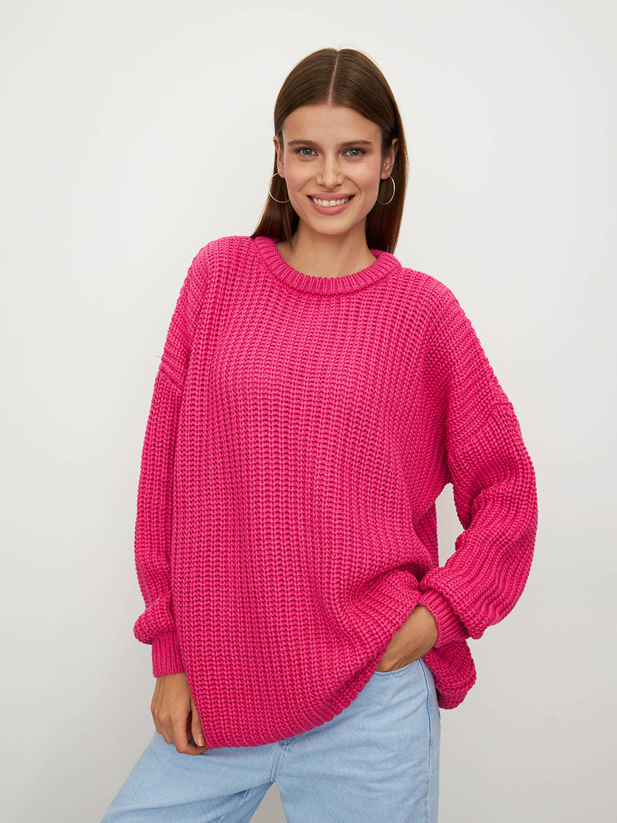 Lantern Sleeve Pullover Sweater